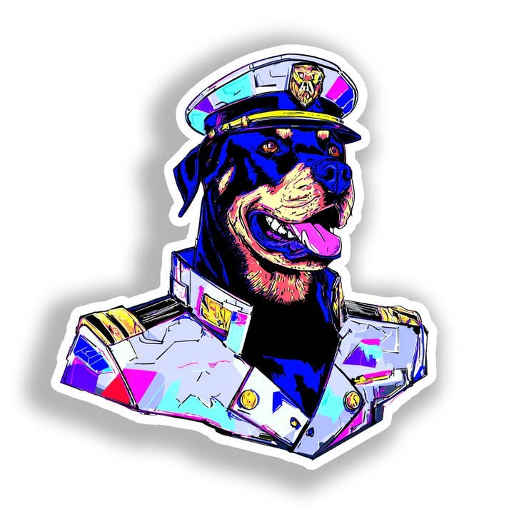 Adesivo per auto cane Rottweiler # A018009 per la vendita all'ingrosso da parte di Yoonek Graphics