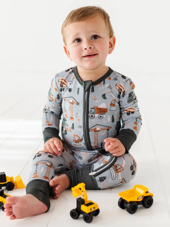 Baby Bamboo Pajamas - Bamboo Sleeper - Mason for wholesale by Bird & Bean®