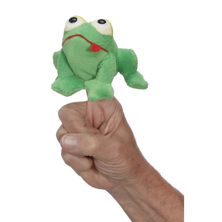 Soft Stuff Creations, Inc. - Wholesale Finger Puppet - Kids & Baby - 5" Frog Finger Puppet (Artist: Bill Helin)1