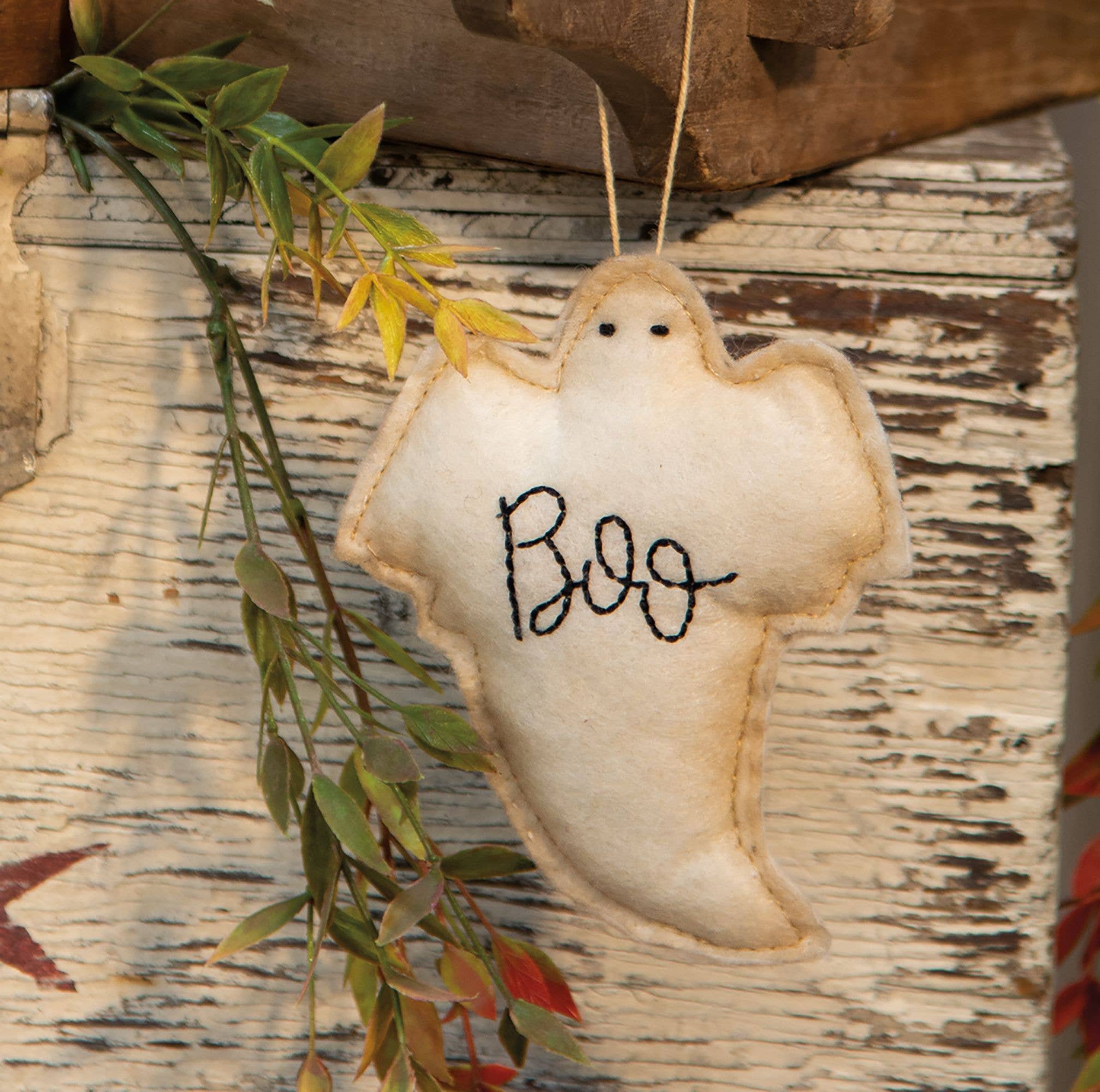 The Hearthside Collection - Wholesale Ornament - Boo Ghost Ornament, Felt1