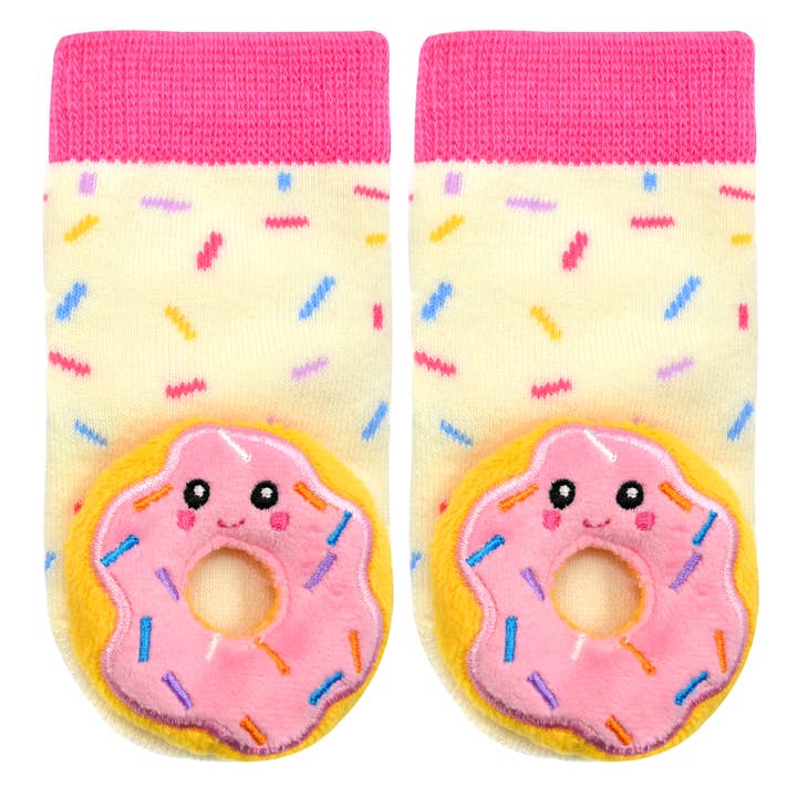 Boogie Toes - Wholesale Socks - Baby - Donut - Boogie Toes Rattle Socks 1
