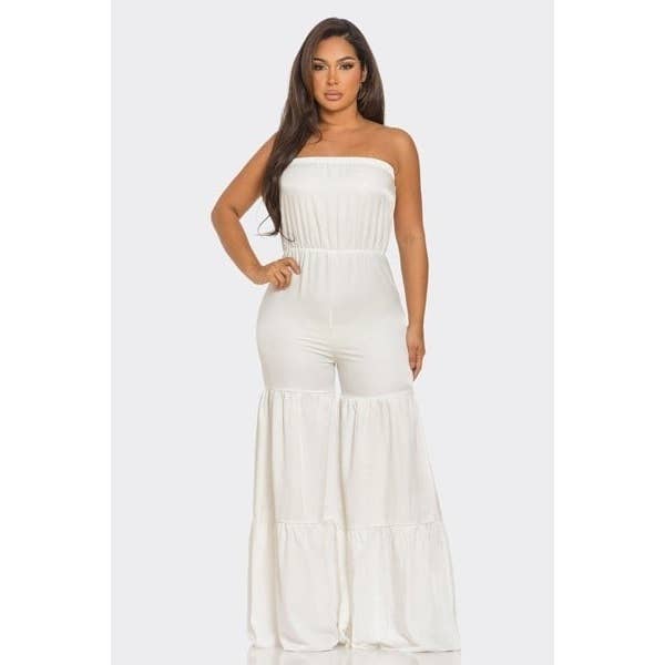 DORCAS - Wholesale Jumpsuit - Women's - JUMPSUIT RUFFLE HEM12