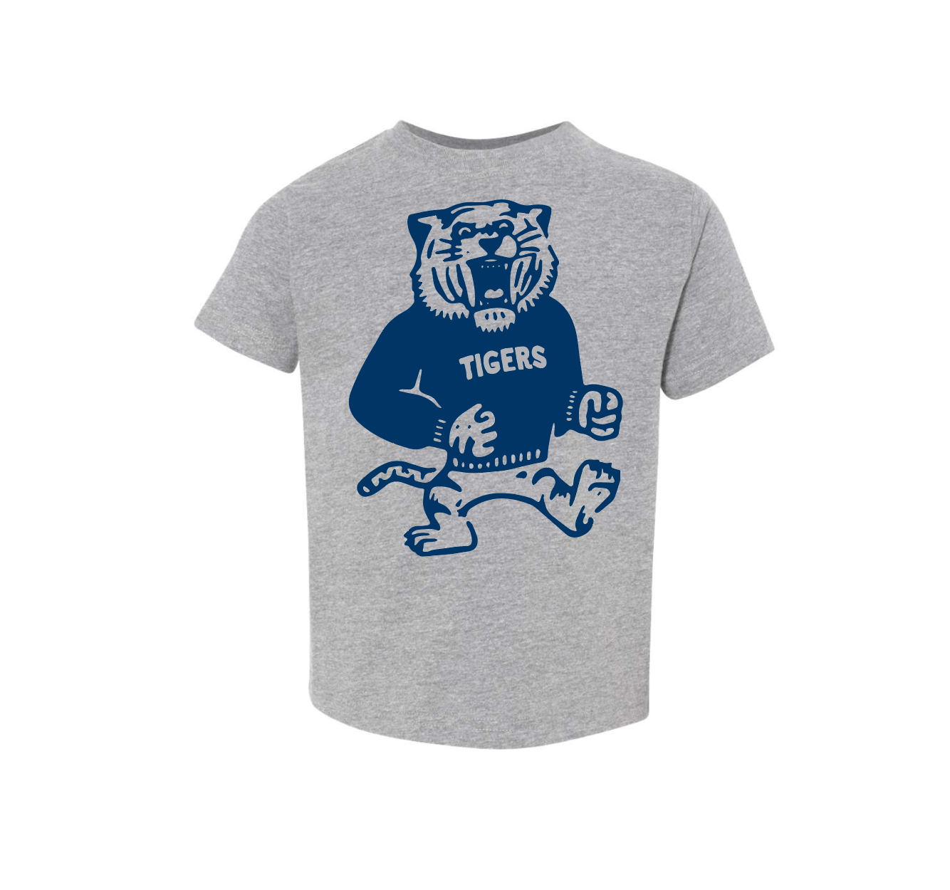 The Chester Drawer - Vendita all'ingrosso Maglietta serigrafata - Unisex - Vintage Tiger Orange + Navy4