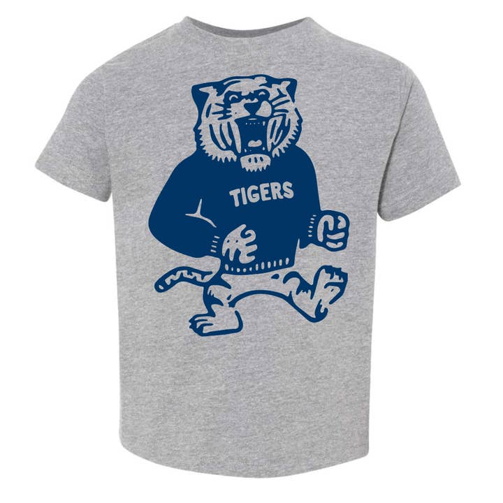 The Chester Drawer - Wholesale Screen Printed T-Shirt - Unisex - Vintage Tiger Orange + Navy4