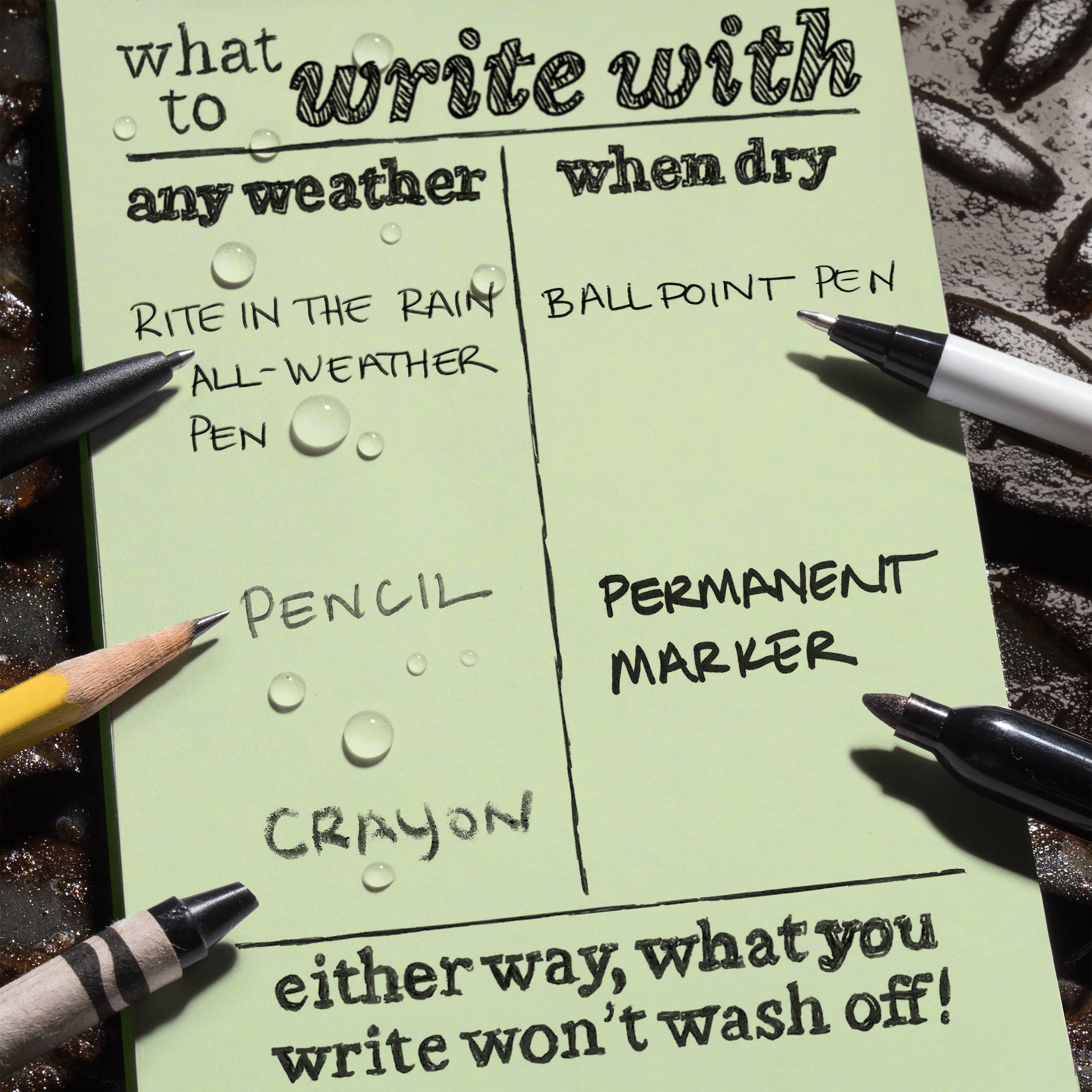 Rite in the Rain - Venta al por mayor Cuadernos - Cuaderno con espiral lateral Rite in the Rain de 4.625 x 7 pulgadas, verde7