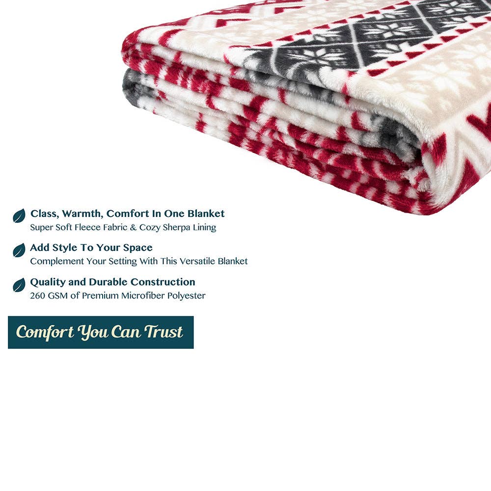 Pavilia – wholesale Prydnadsfilt – Pavilia julfleecefilt med säsongsmotiv24