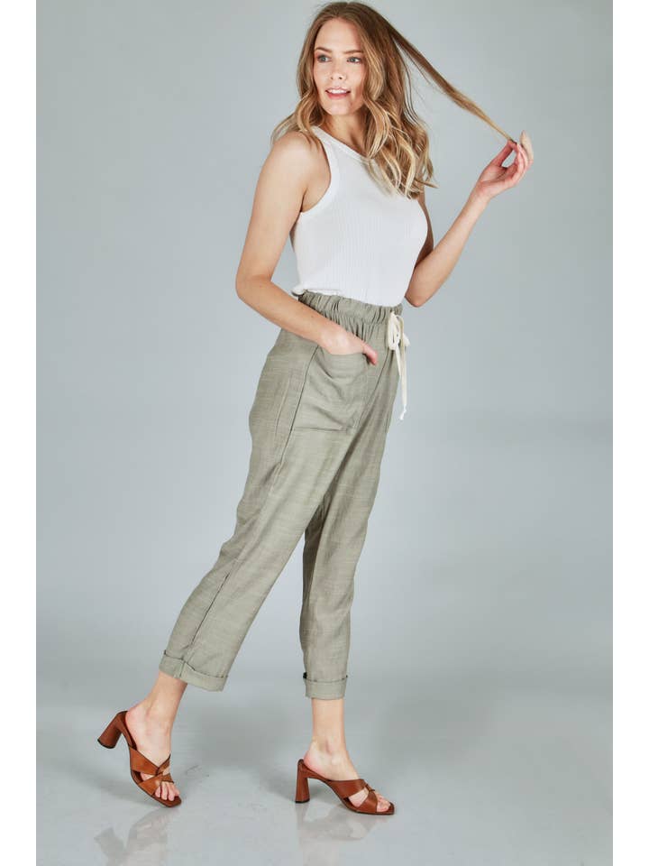 P.S Kate - Wholesale Pants - Women's - Textured solid woven pants (P18174)3