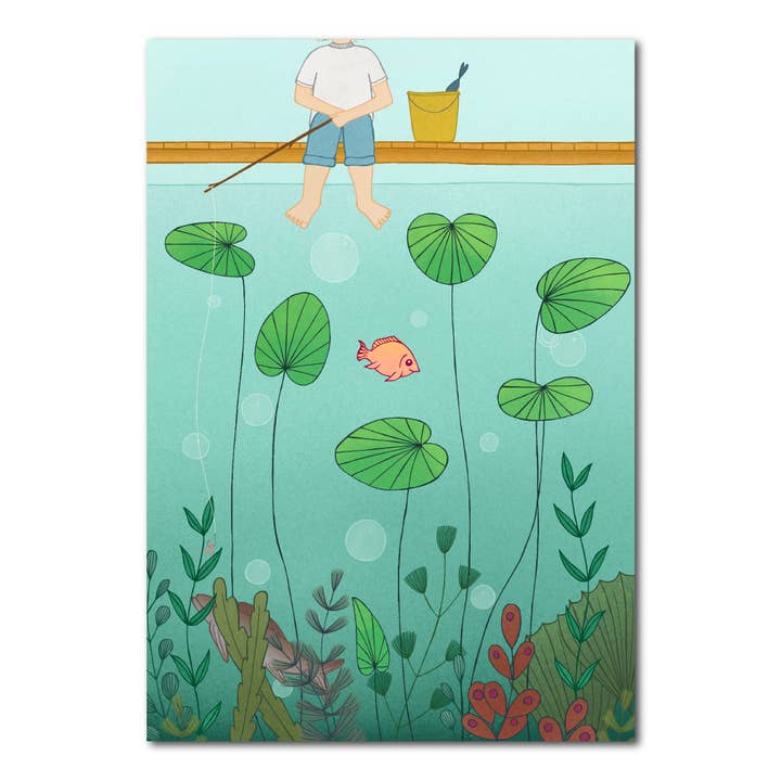 Studio Kvinna - Wholesale Everyday Greeting Card - Gone fishing | Card