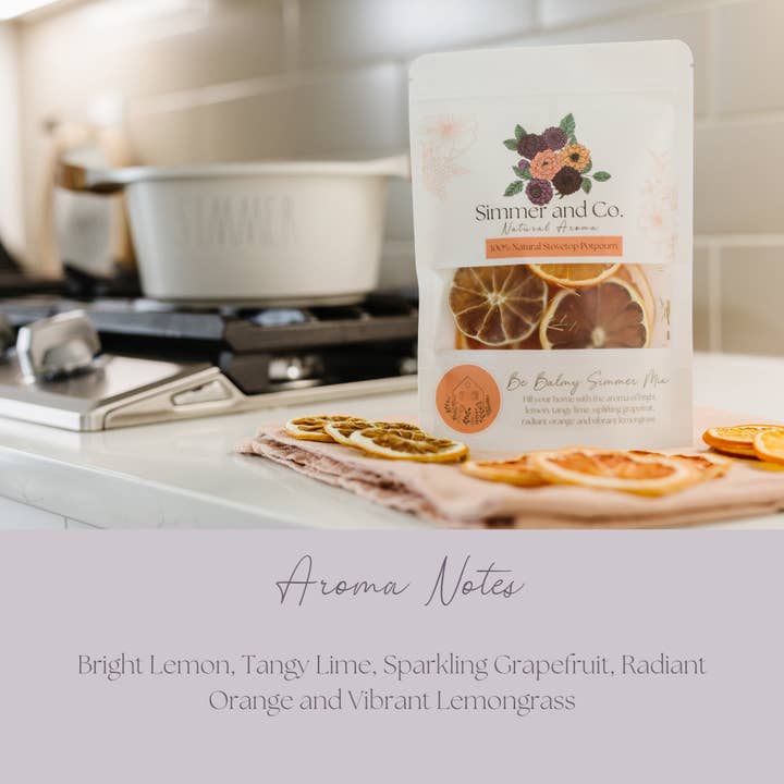 Simmer and Co Natural Aroma - Wholesale Potpourri - Be Balmy Simmer Pot Mix, Natural Citrus Grove Aroma3