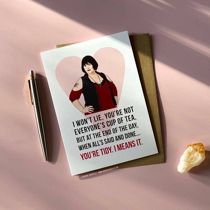 Bonne Nouvelle – wholesale Love card – Nessa - Gavin and Stacey Card1