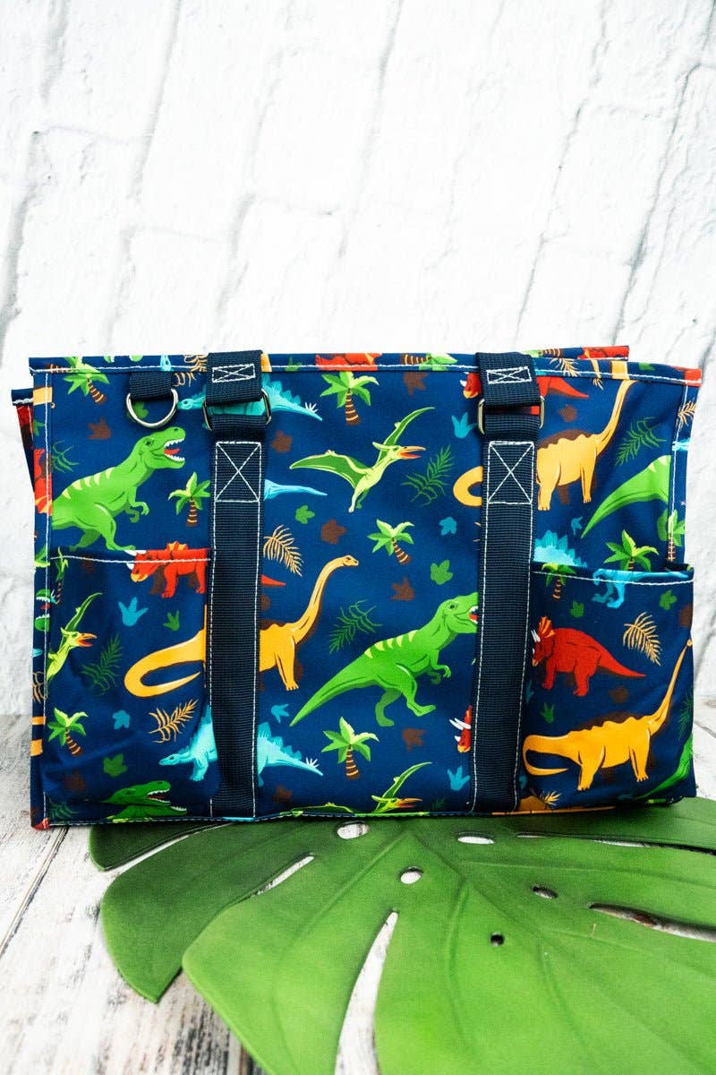 Wholesale Accessory Market - Vente Tote bag – femme - NGIL Sac Utilitaire Dino-Mite avec Bordure Marine0