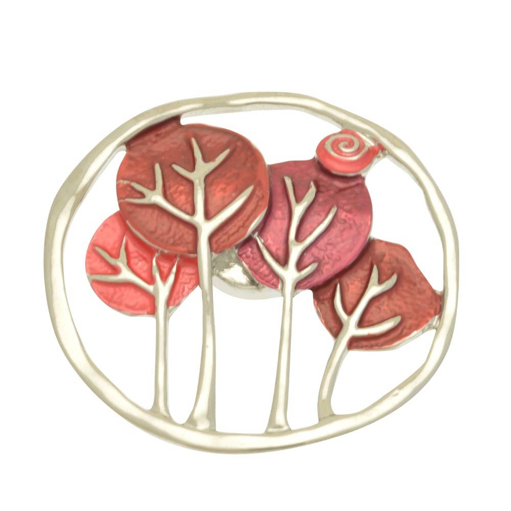 Miss Milly Limited – wholesale Brooch – Red Tree Magnetic Brooch0