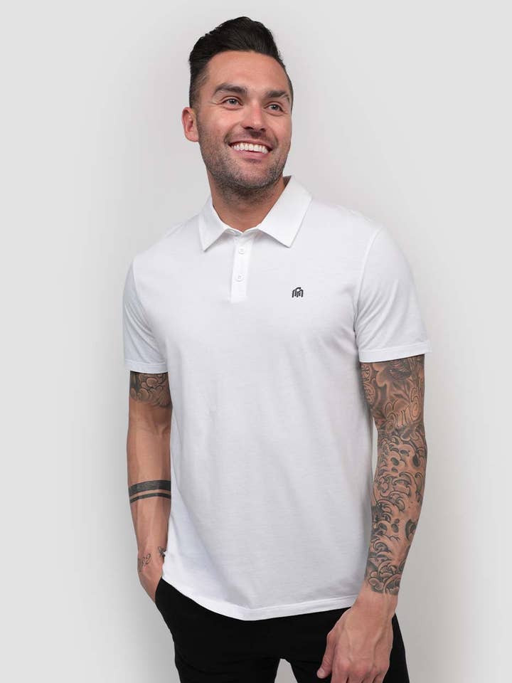 INTO THE AM - Wholesale Polo - Men's - Men's Short Sleeve Polo Shirt (Branded)36