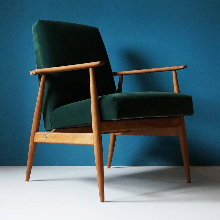 Vintage Armchair From Mid Century, Green Velvet Upholstery, and other Purchase Wholesale chair frame. Free Returns & Net 60 Terms on Faire trending on Faire.