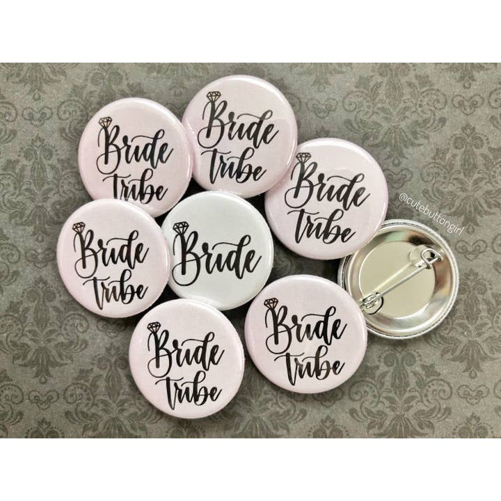 Bride Tribe de 1,25 pouces et 2,25 pouces pour la vente par Cute as a Button Girl