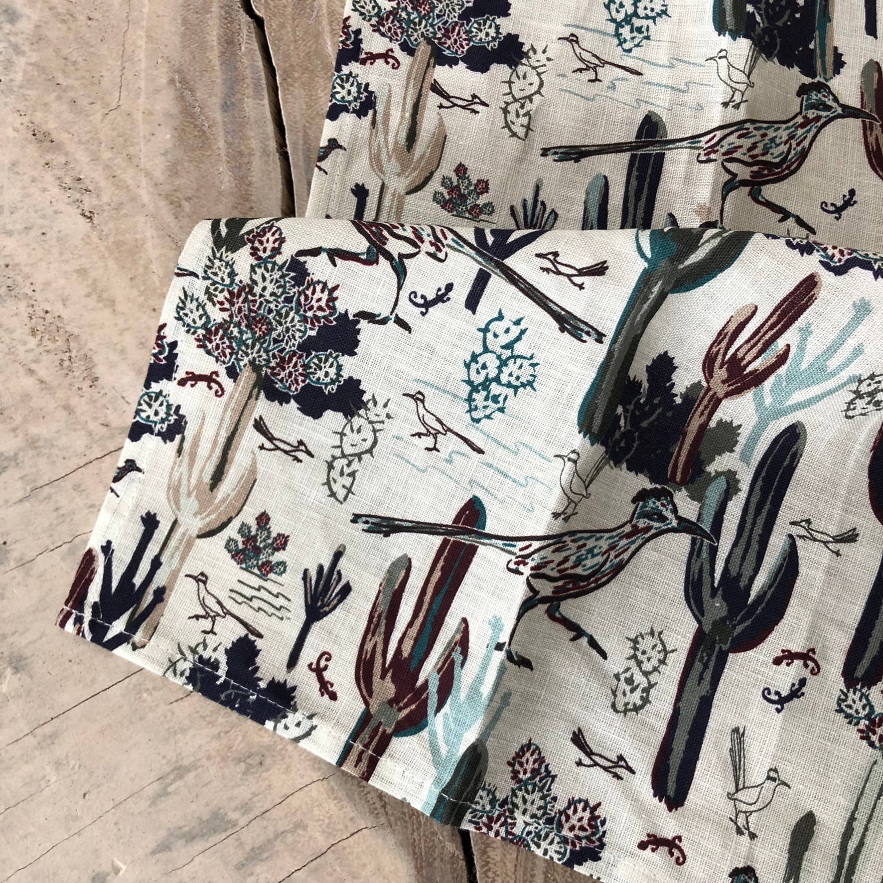 Cher the Fire - Wholesale Tea Towel - Tea Towel, 100% Linen, Roadrunner and Saguaro theme5