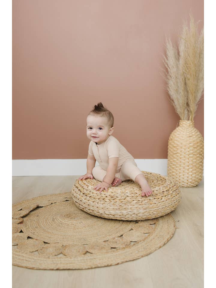 Earth Baby Outfitters - Wholesale Jumpsuit - Baby - Bamboo Ribbed Short Sleeve Henley Romper7