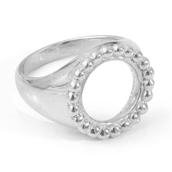 Zilveren zegelring voor wholesale door Agnès de Verneuil