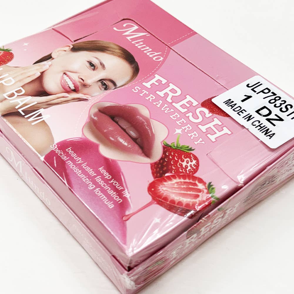 ROUGE Gloss à lèvres à la fraise avec porte-clés en vente sur Faire8