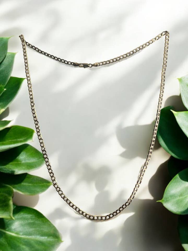 Collier cubain 24 pouces plaqué or 14k électrolytique pour la vente par Divina Jewelry & Accessories LLC