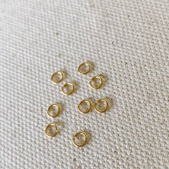 GoldFi - Wholesale Craft Supplies - 5 grams bag of 18k Gold Filled Jump Ring Size 3mm, 4mm, 5mm,