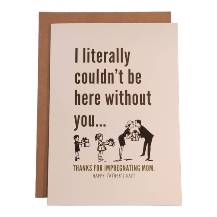 Thanks You're Welcome - Wholesale Father's Day Card - Thanks for Impregnating Mom