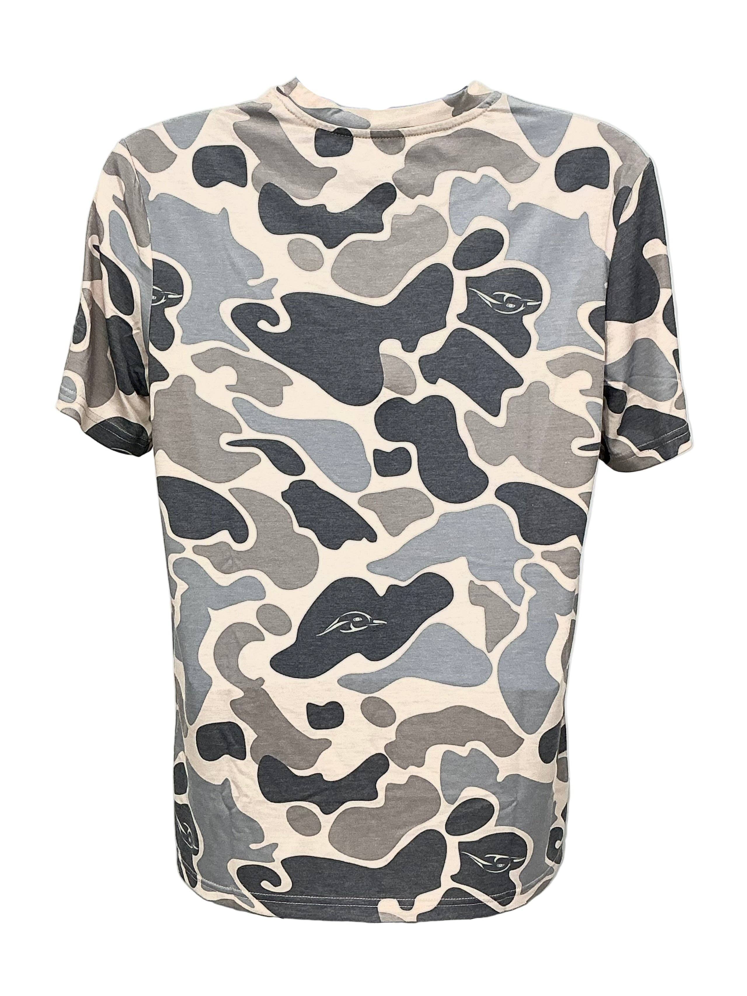 American Flyway Waterfowl – Engroshandel T-shirt – til mænd – AFW Vintage Camo Hardwoods3