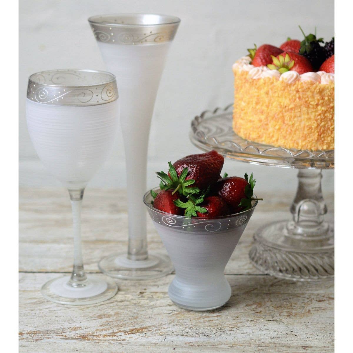 Golden Hill Studio - Vente Flûtes de champagne - Verres à flûte creuse Heirloom4