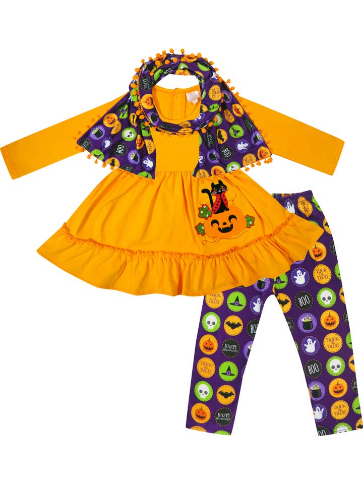 Angeline Kids - Wholesale Top & Pant Set - Kids - CLOSEOUT 50pcs Fall Halloween Outfits & Shirts Best Selling6