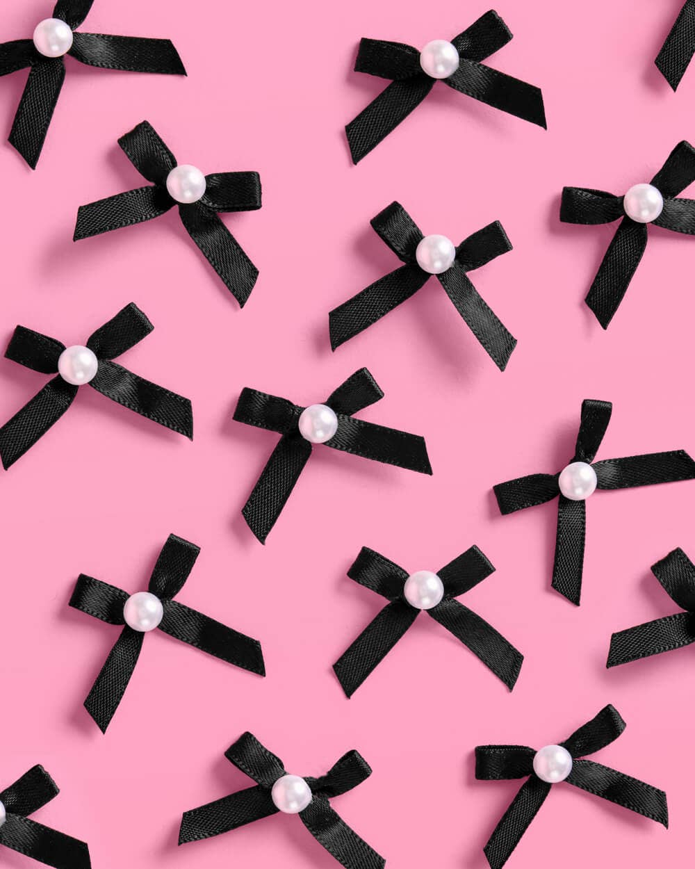 xo, Fetti - Wholesale Cake/Cupcake Topper - Bow Cake Toppers - 12 black + pearl cake toppers4