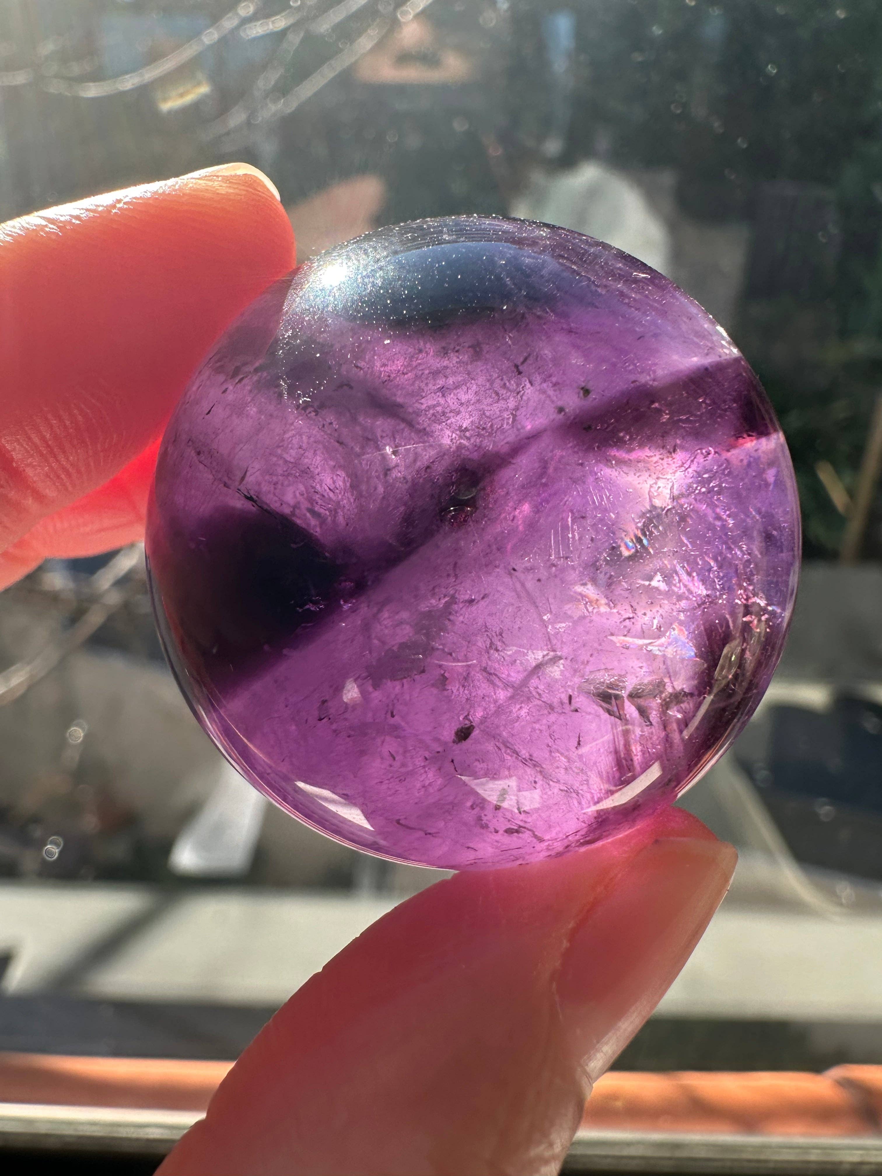Moon Rituals - Wholesale Spiritual Stone/Crystal - Deep Purple Amethyst Sphere – Natural Healing Crystal for Calm, Clarity & Christmas Crystal Gift4