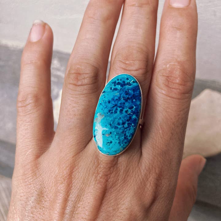 Anel Shuttackite em prata de 1ª Lei por atacado de Bonisita