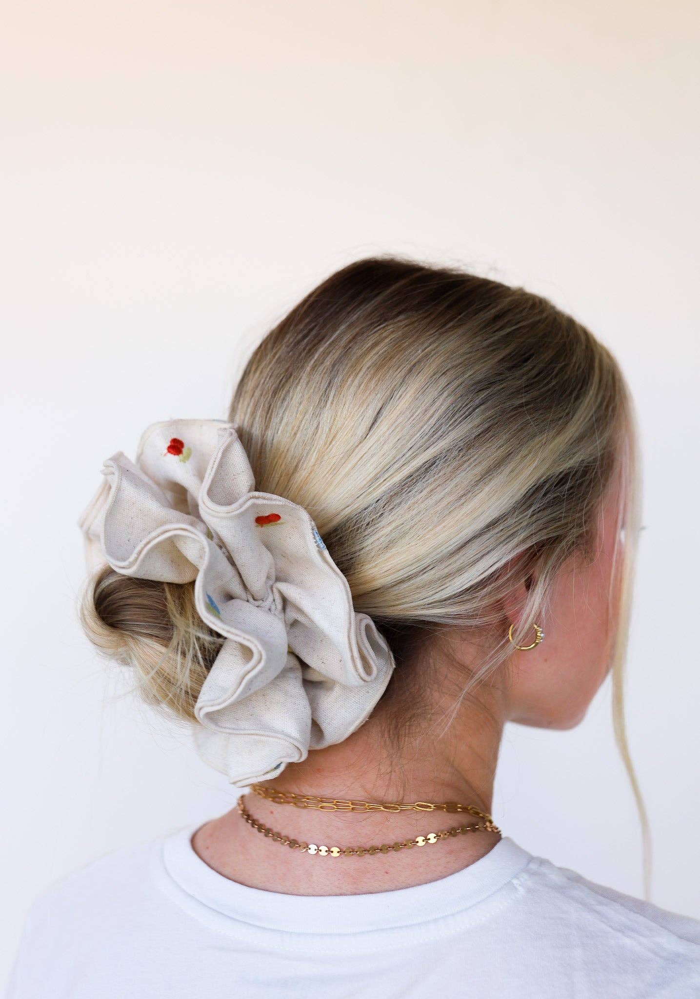 KAXI - Wholesale Scrunchie - Women's - CREAM FARMERS MARKET CORSET SCRUNCHIE1