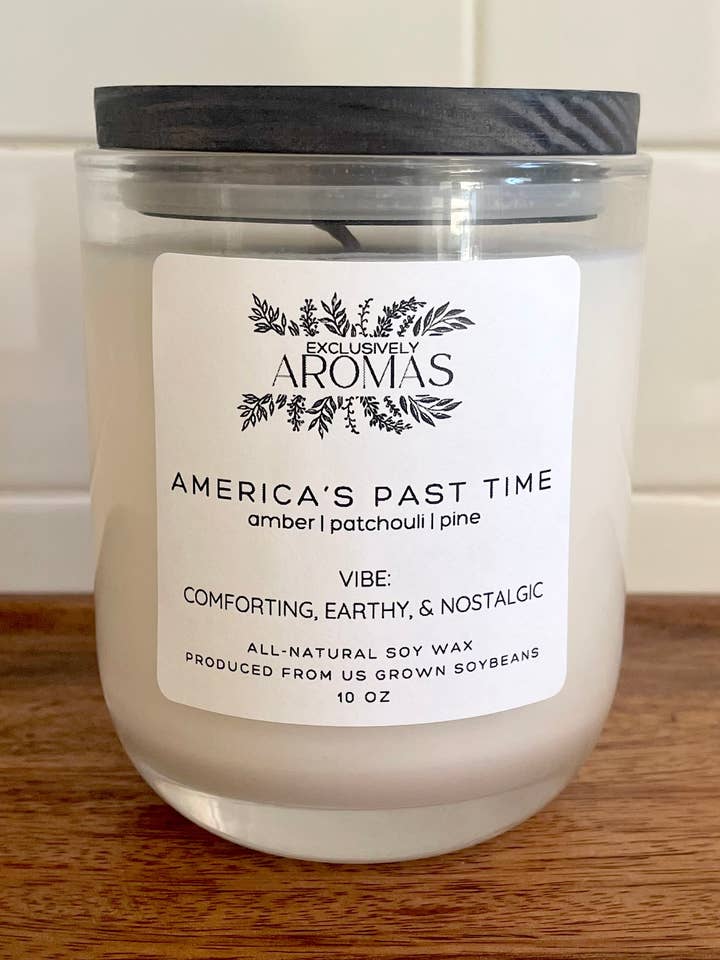 AMERICA'S PAST TIME: Soy Candle, 10oz for wholesale by AROMAS