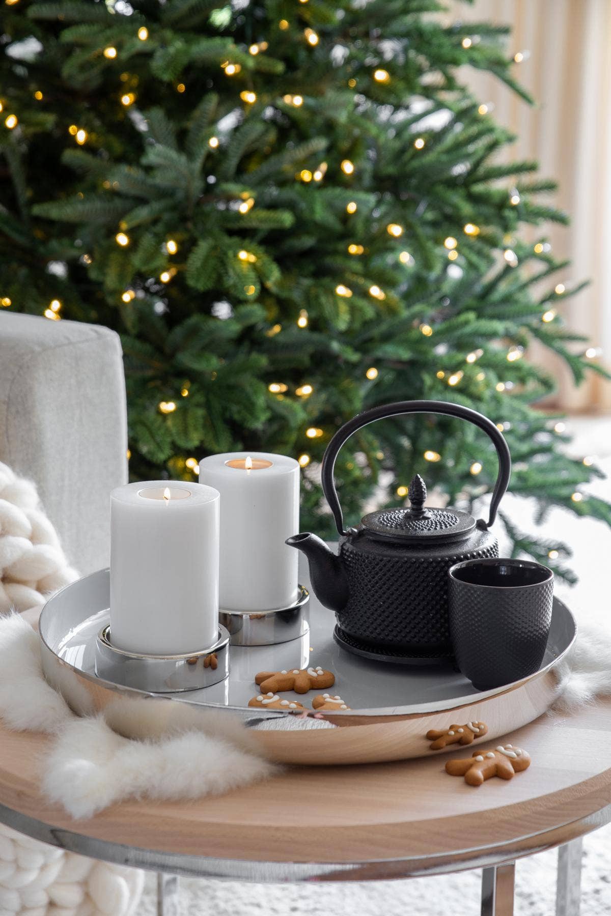 EDZARD - Wholesale Candle Holder - Set of 2 Candle Holders Sanremo, silver-plated5