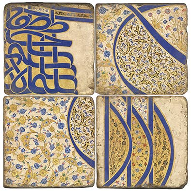 Studio Vertu - Wholesale Coasters - Sultan Süleiman - Tumbled Marble Coasters Set/40