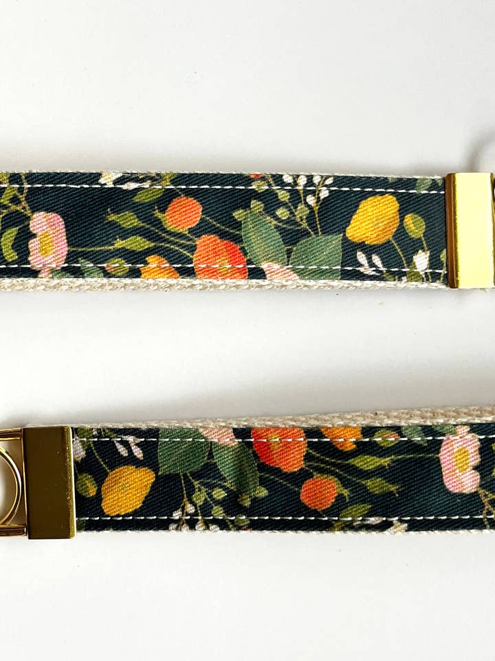 Key Fob Wristlet - Botanical Floral for wholesale by Westmoreland Place