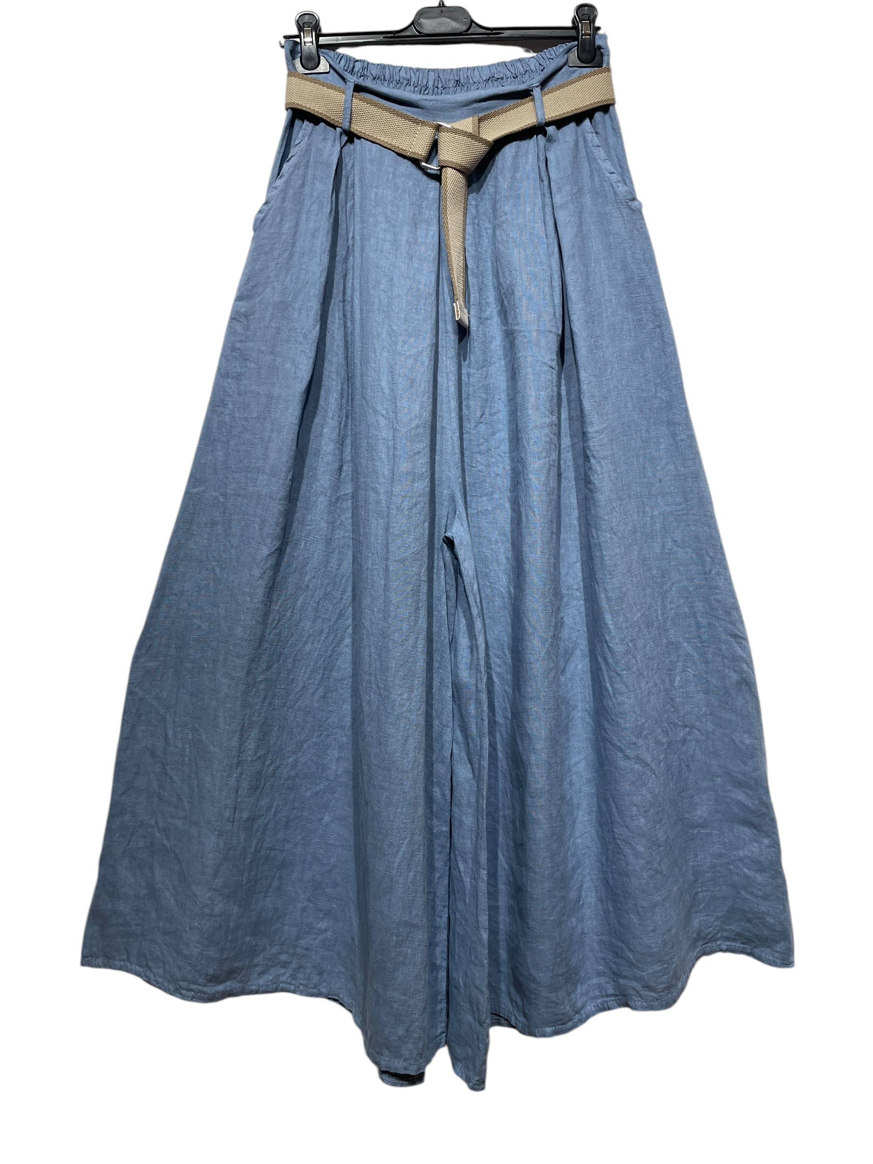 LINEN & COTTON HOUSE - Wholesale Pants - Women's - 22503 100% LINEN TROUSERS WITH BELT AND POCKETS18