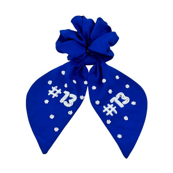 Chouchou perlé bleu royal Kansas City #13 pour la vente par EB and Co.