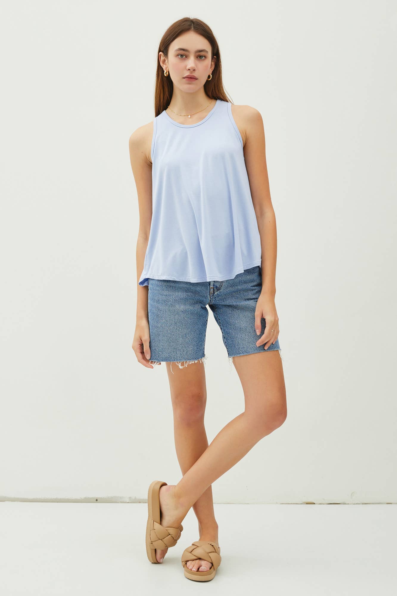 Be Cool - Wholesale Tank Top - Women's - SOFT FLOWY ROUND NECK TANK TOP23