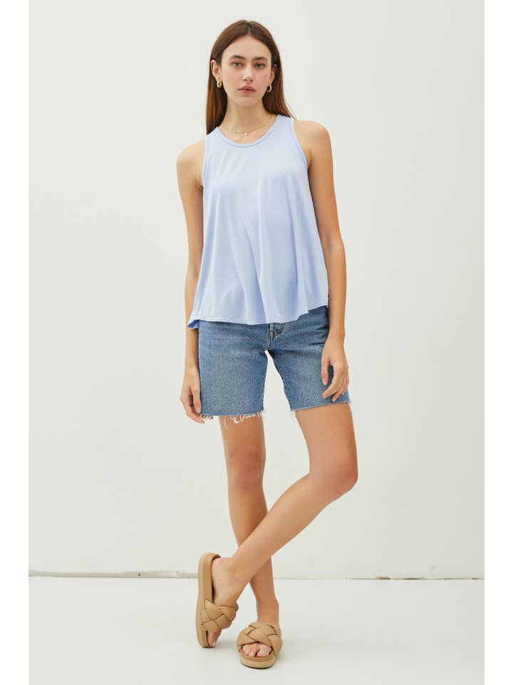 Be Cool - Wholesale Tank Top - Women's - SOFT FLOWY ROUND NECK TANK TOP23