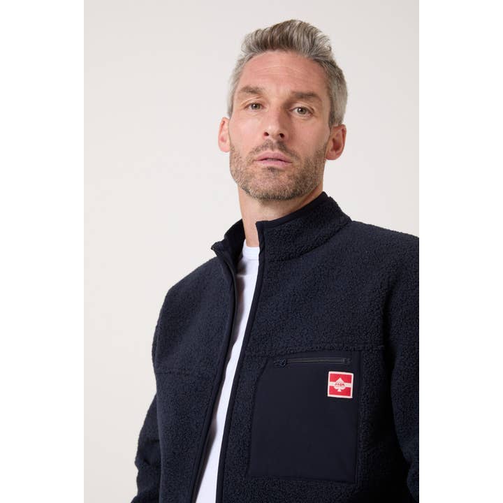 Woodsman Sky Blue Zip Sweatshirt for wholesale by JAQK