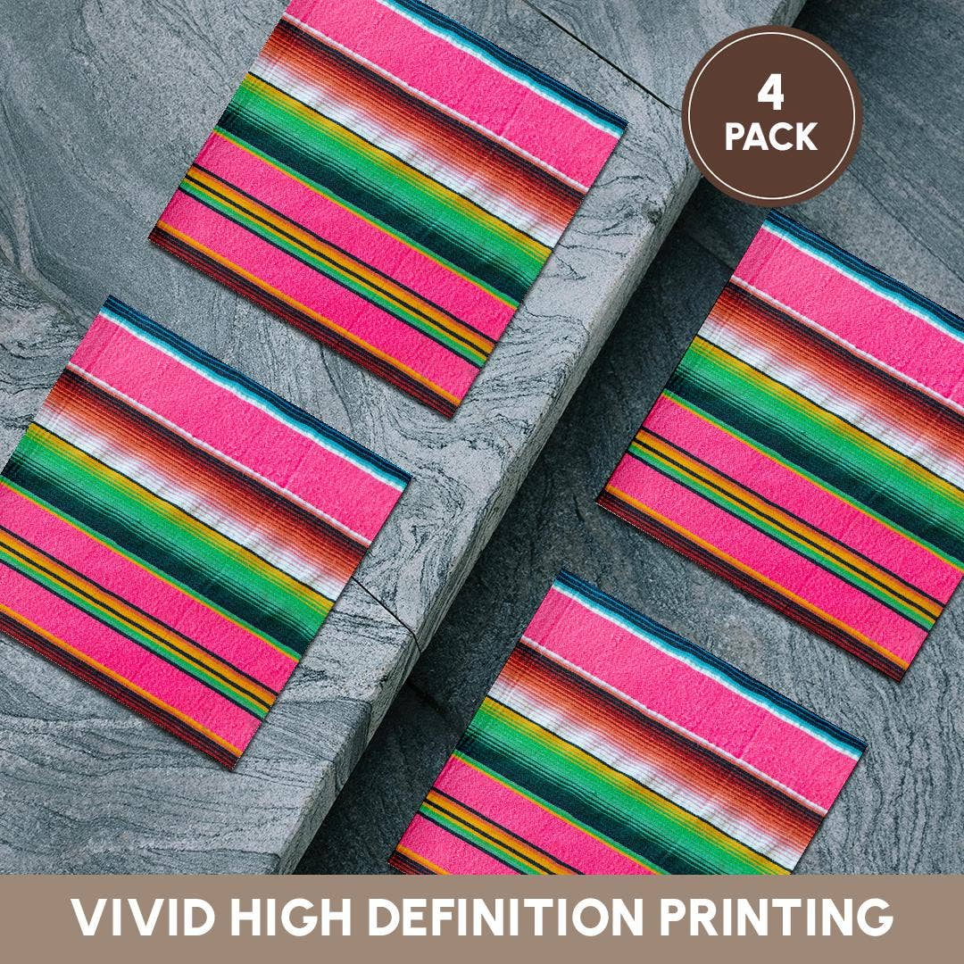 3dRose - Wholesale Coasters - 3dRose, Loreto, Baja California Sur, Mexico. Colorful traditional blanket., Coaster5