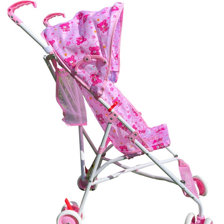 12104R Umbrella Stroller Round Canopy, Pink Colour for wholesale by Amoroso Baby, Amoroso Pet, Quest, SCKS8, TAWA, Nirvana