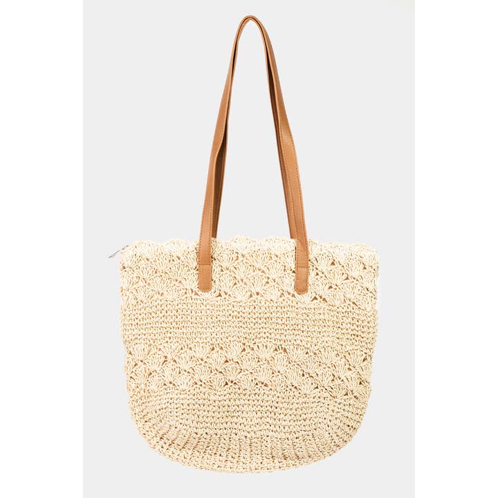 Ornate Braided Tote Bag for wholesale by Collections by Fame Accessories