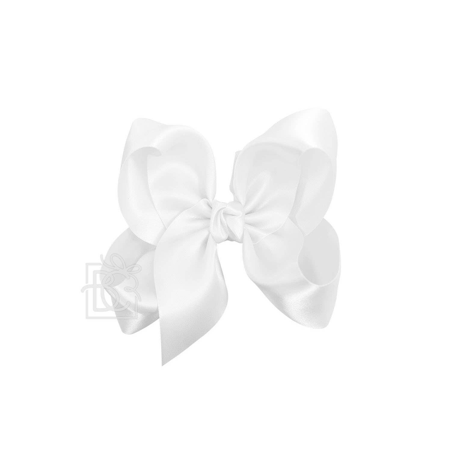 Beyond Creations, LLC - Wholesale Hair Bow - Kids - SATIN BOW ON CLIP140
