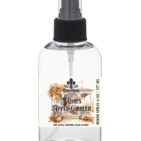 Dixie Grace - Wholesale Room & Linen Spray - Sadie's Apple Cobbler - 6 oz Room Spray0