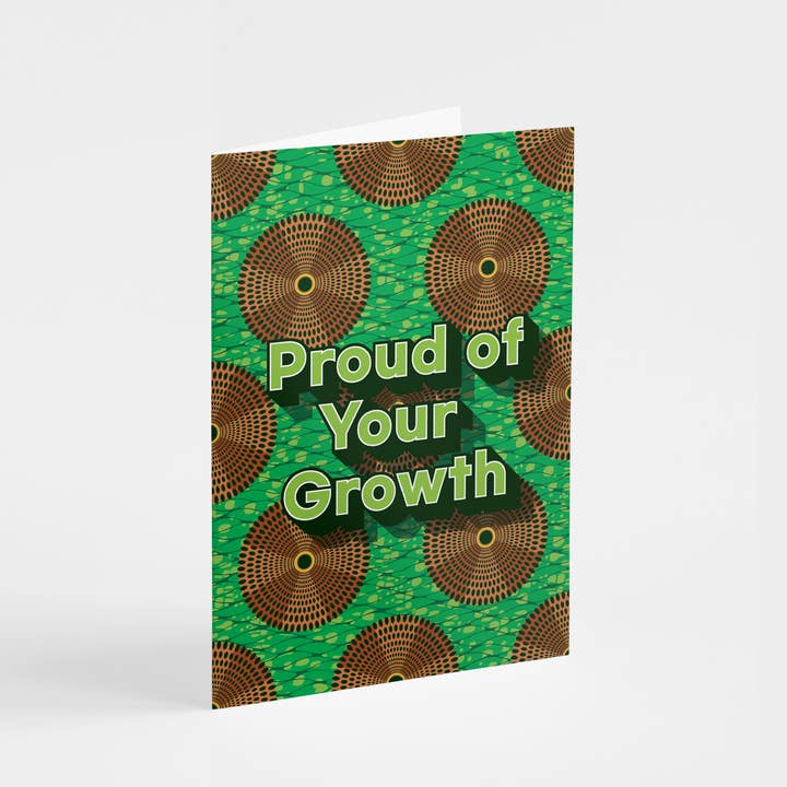Proud of Your Growth - Greeting Card for wholesale by Shaven Raven Designs