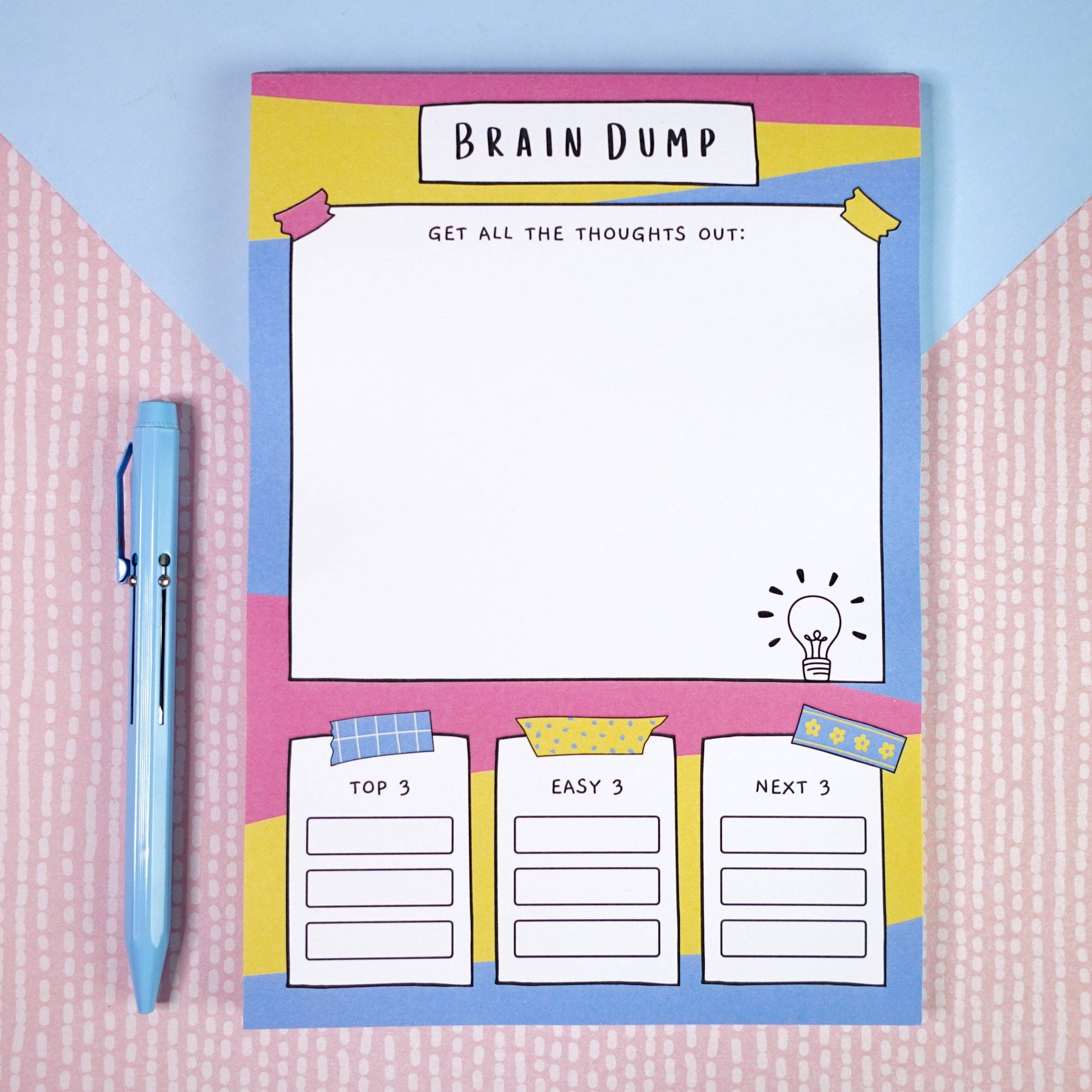 Sunshine Lane - Wholesale Notepad - Brain Dump Notepad - A53