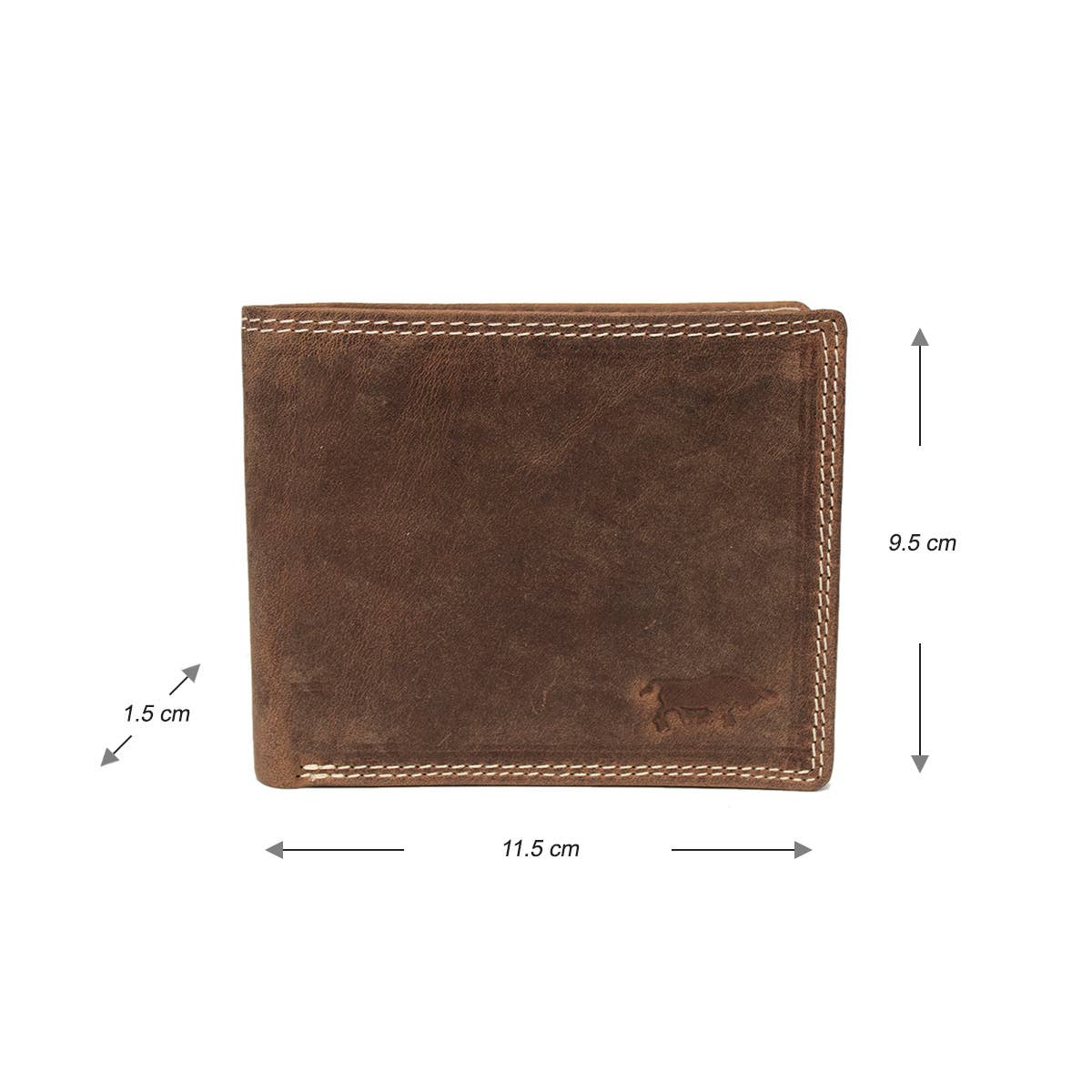 Arrigo - Wholesale Wallet - Men's - Men Billfold Wallet Buffalo Leather With Compact Model RFID16